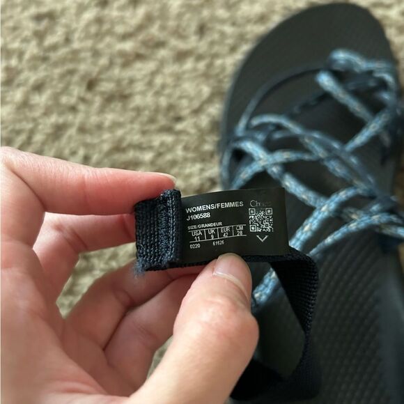 Chaco Women's ZX/3 Classic Strappy Sandals Blue Hollow Eclipse Size 11 Outdoor - Picture 8 of 8